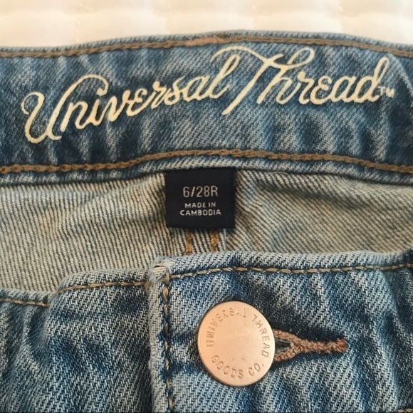 Universal Thread High Rise Shortie Denim Shorts - Picture 2 of 11